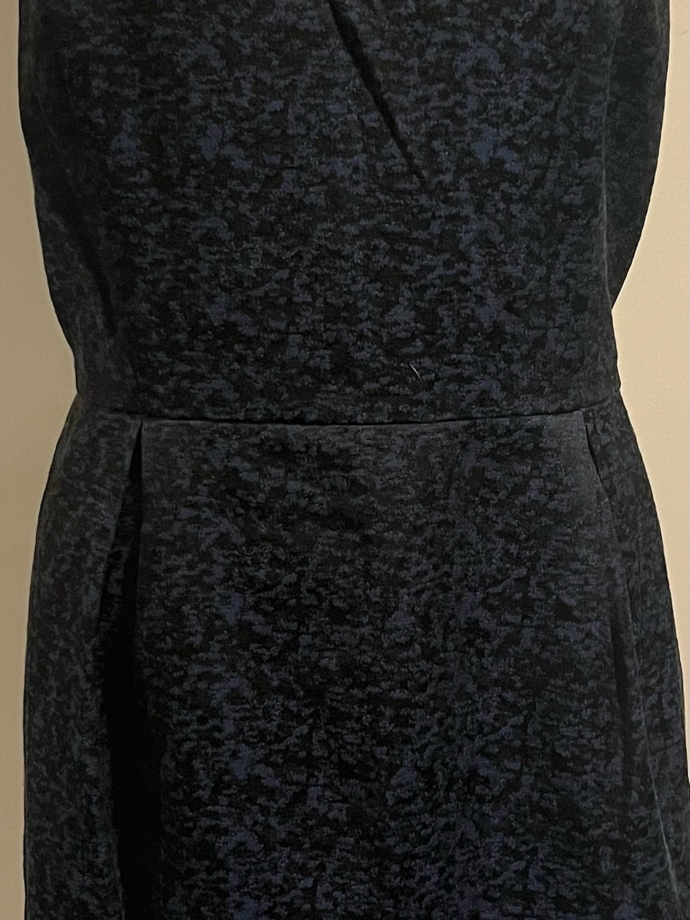LOFT Navy textural Casual Dress Sz 8 ORIG $124+ DESIGNER deal LUX!
